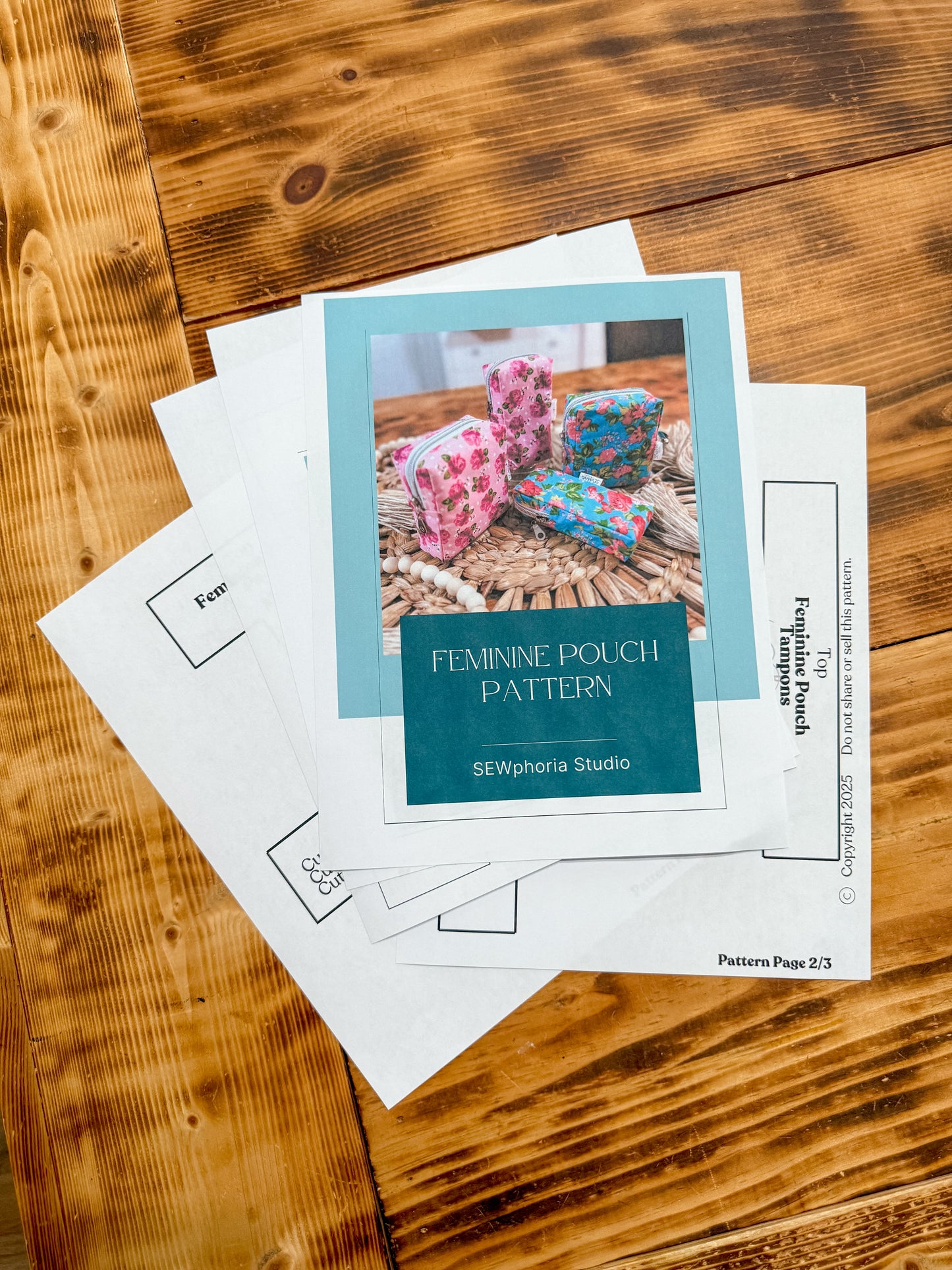 Flo-Go Feminine Pouch PDF Download Sewing Pattern