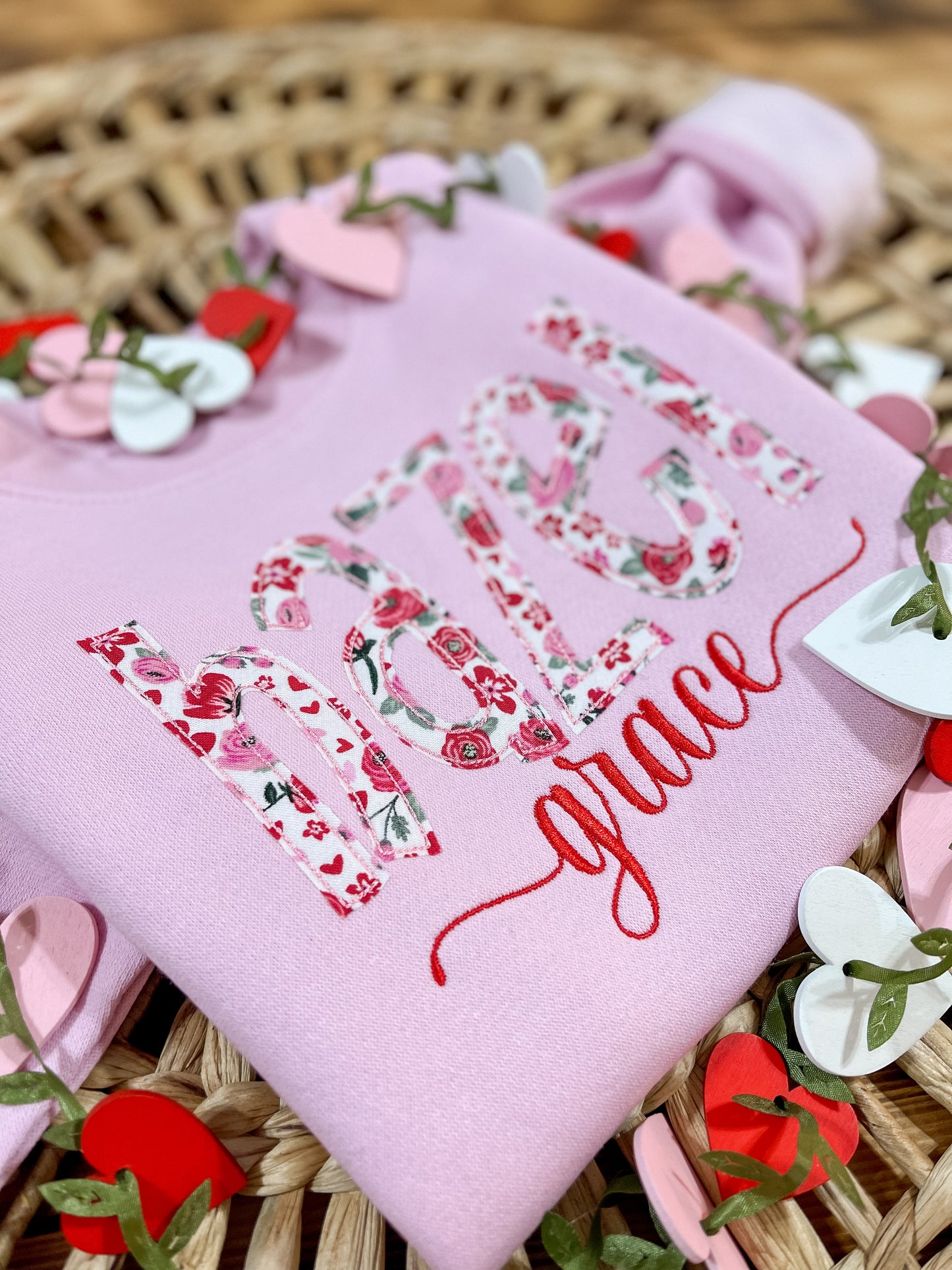Monogram Pink Sweatshirt