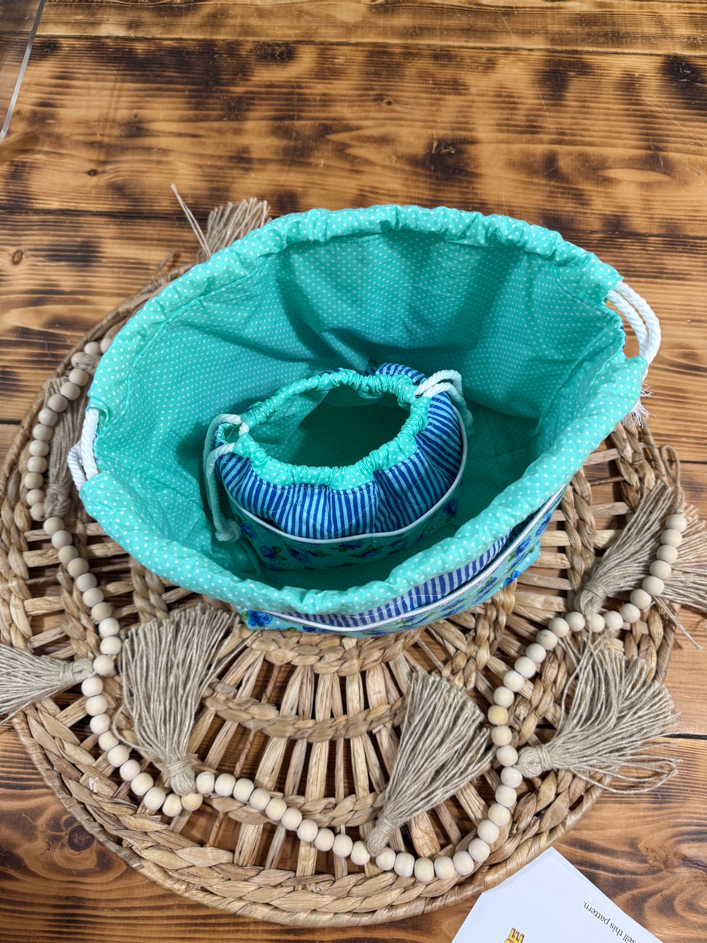 Storage Drawstring Bag Set PDF Download Sewing Pattern