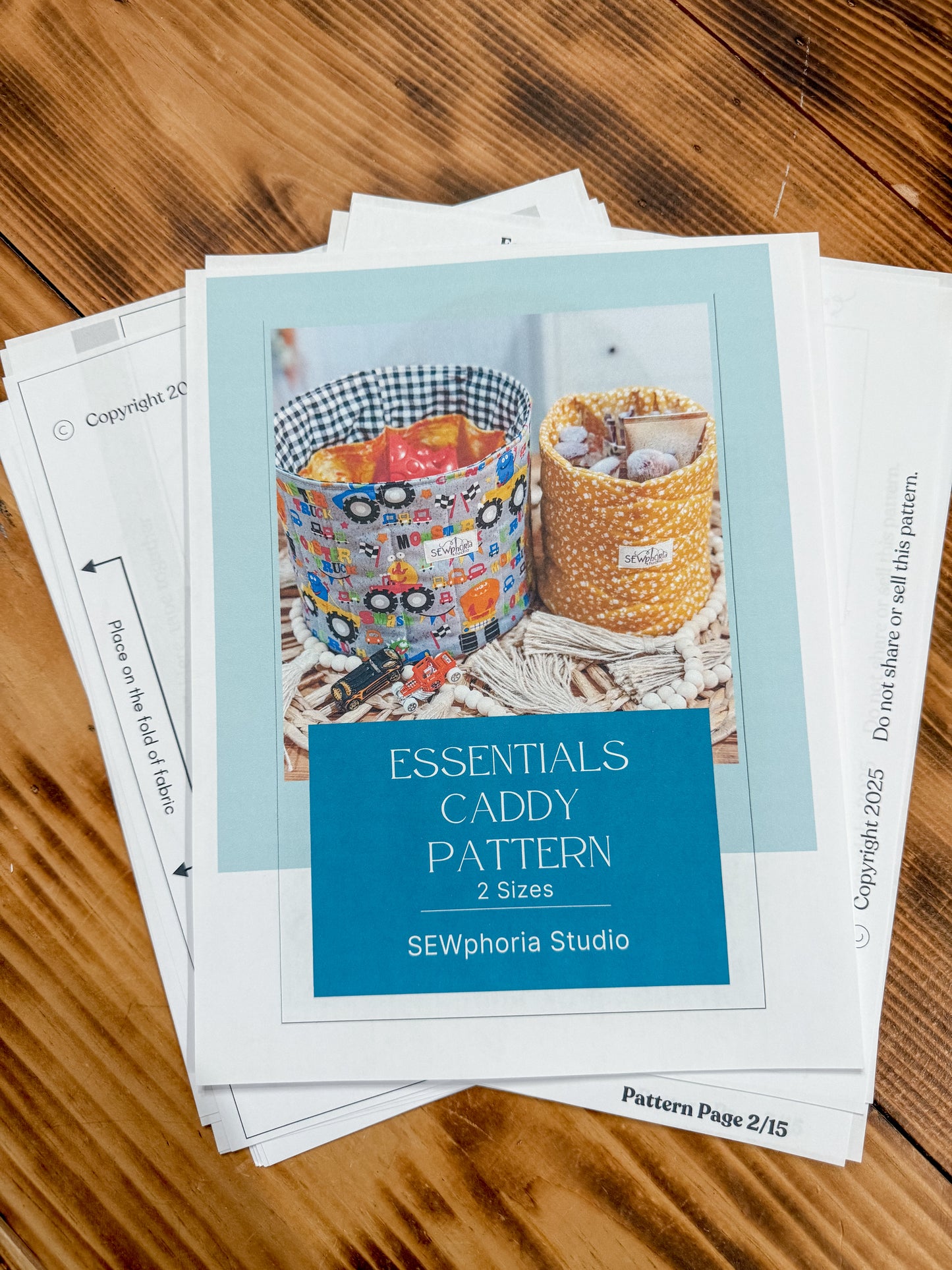 Essentials Caddy PDF Download Sewing Pattern