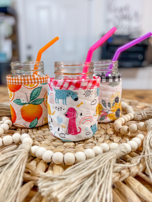 Mason Jar Cozy 12oz PDF Download Sewing Pattern SEWphoria Studio