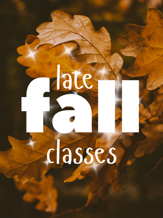 late Fall 2025 Saturday Mornings 9:30-11:30am